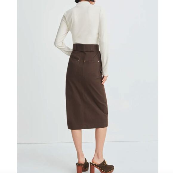 NWT Veronica Beard Morrisey Dress In Oatmeal Brown XS - Picture 9 of 9